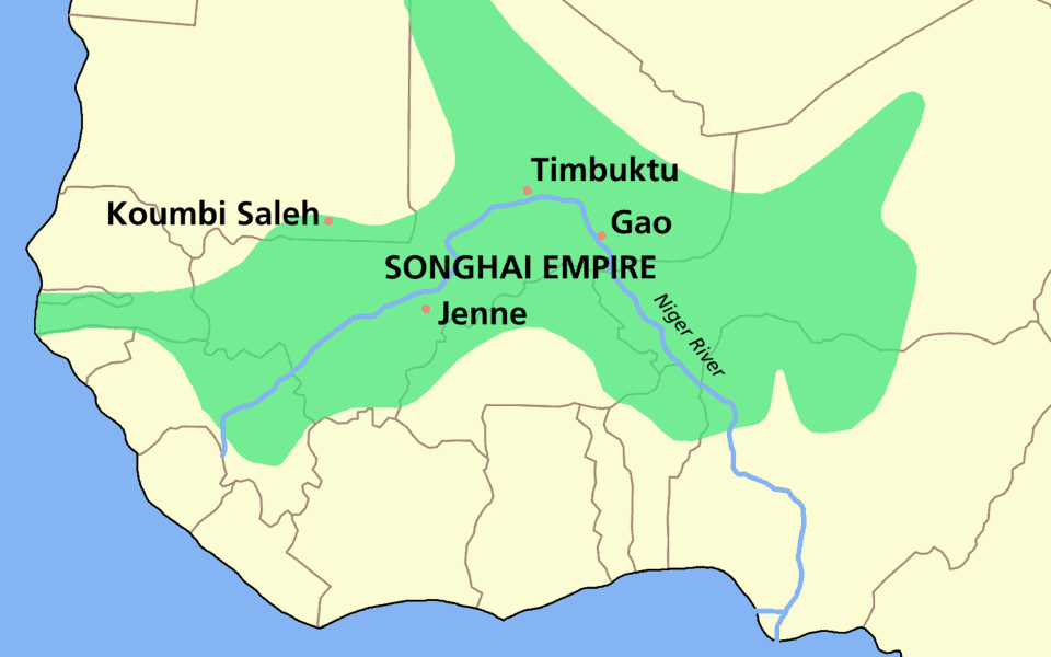 Map of the Songhai Empire