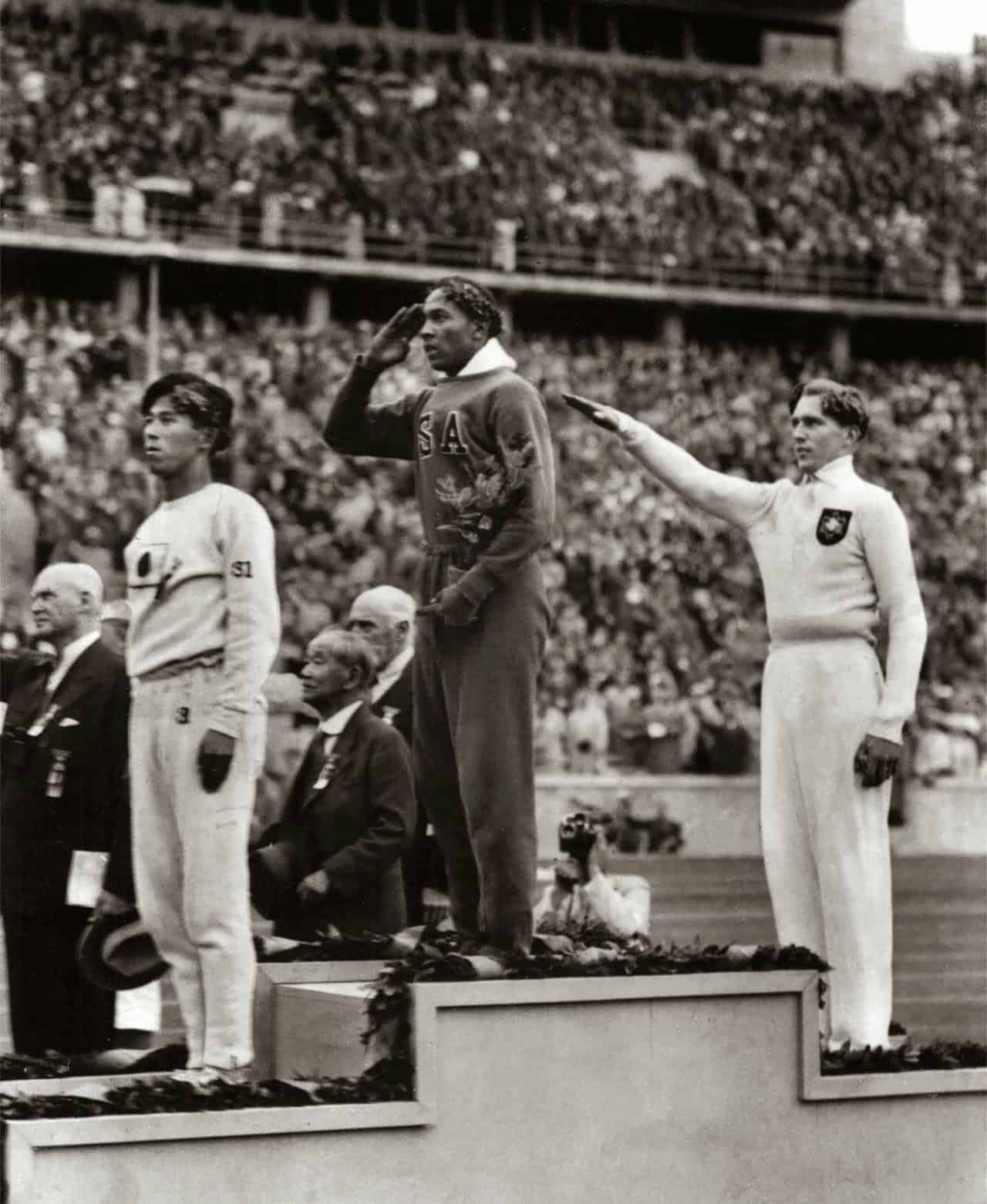 Jesse Owens, four gold medals, Berlin 1936